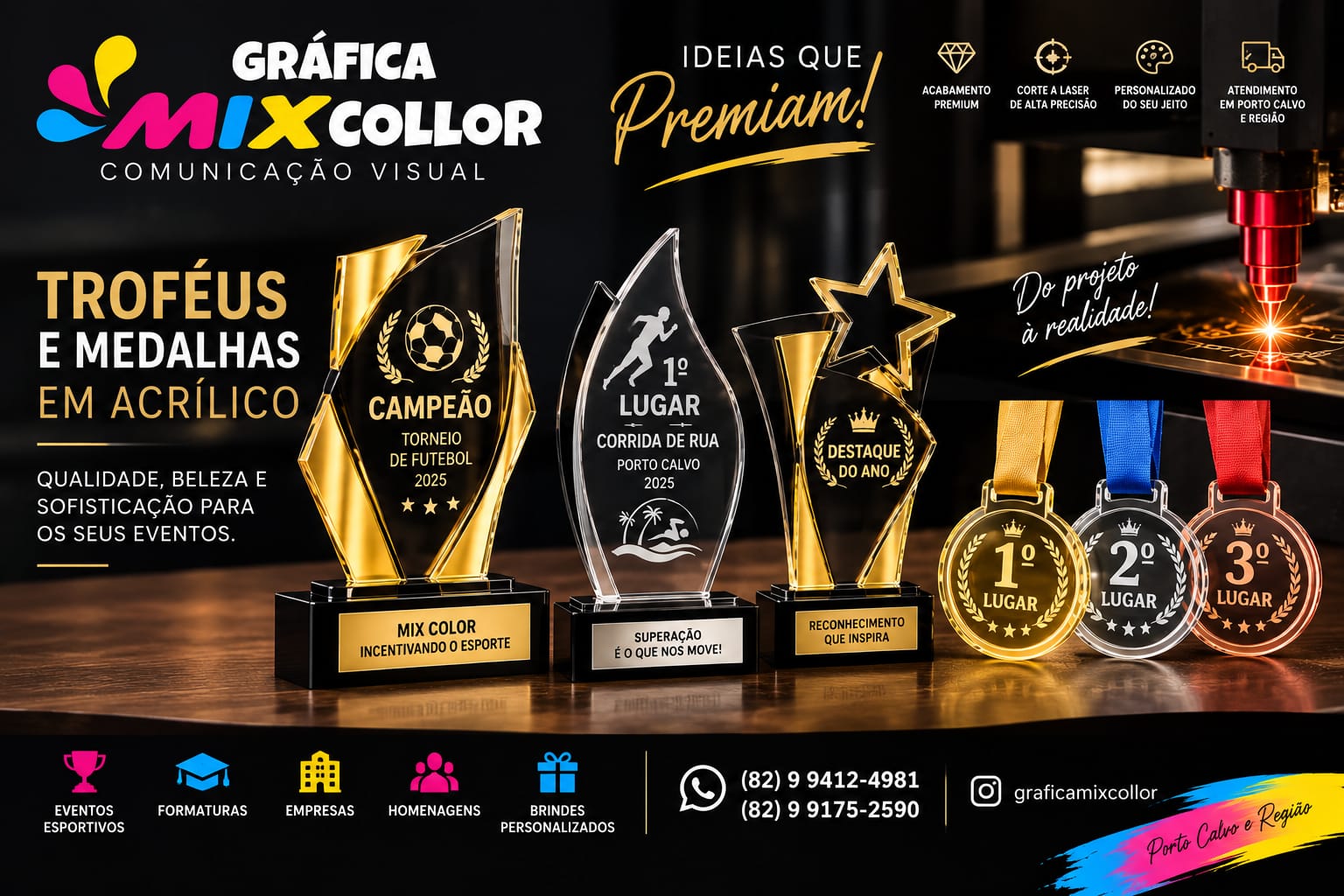 Troféus e Medalhas Personalizadas